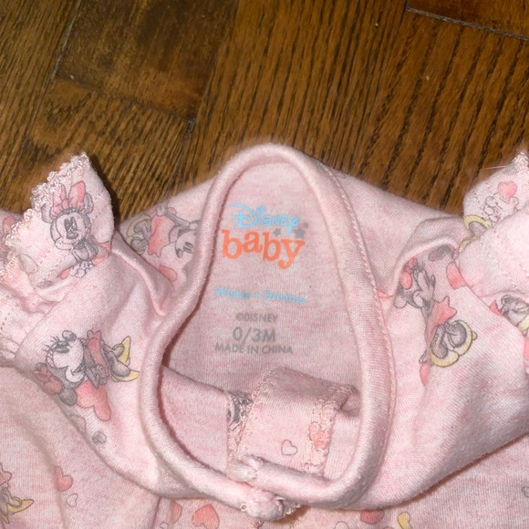 Minnie Mouse Disney baby ruffle butt pajamas - Picture 3 of 3